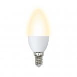 Лампа светодиодная Volpe серии Optima LED 6W, цоколь Е14, матовая, теплого свечения (3000K)