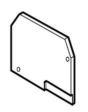 ABB FEM22 Entrelec Изолятор торцевой для M70/22 (1SNA113065R1500)
