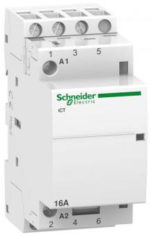 Модульный контактор iCT Acti 9 Schneider Electric 16A 3НО 220/240В АС 50ГЦ