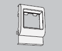 PDА-DN 100 Рамка-суппорт под 2 модуля 