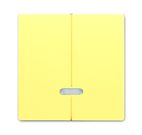 Клавиша для 2-канального светорегулятора 6565 U, серия solo/future, цвет sahara/жёлтый