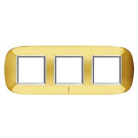 Axolute декоративные накладки в форме эллипса, глянцевые, цвет золото, на 2+2+2 модуля
