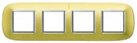 Axolute декоративные накладки в форме эллипса, глянцевые, цвет матовое золото, на 2+2+2+2 модуля