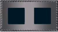 Рамка на 2 постa, TOLEDO, гор/верт. цвет graphite