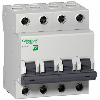 Автоматический четырехполюсный выключатель Schneider Electric Easy9 B50 4,5кА