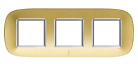 Axolute декоративные накладки в форме эллипса, глянцевые, цвет матовое золото, на 2+2+2 модуля