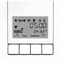 JUNG LS 990 Светло-серыйНакладка жалюзийного выкл. УНИВЕРСАЛ с таймером(мех.220ME,230ME,232ME) (LS5