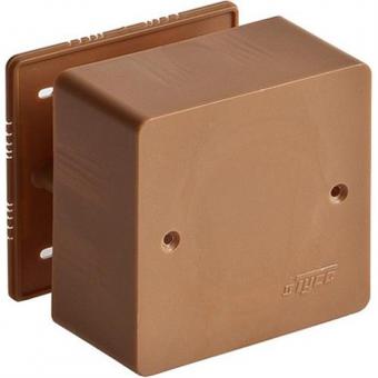 Коробка распаячная открытой проводки под кабель-канал Ruvinil Tyco (85x85x42 мм) коричневая