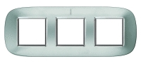 Axolute декоративные накладки в форме эллипса, метализированные, цвет зеркальный алюминий, на 2+2+2