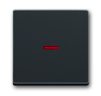 Клавиша для механизма 1-клавишного выключателя/переключателя/кнопки с красной линзой, серия solo/fut