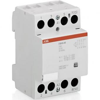 Модульный контактор ABB ESB 63-40 на 63 Ампера (4 нормально-открытых контакта) 220В