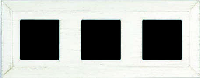 Рамка на 3 поста, BARCELONA PROVENCE, гор./верт, цвет white decape