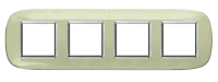 Axolute декоративные накладки в форме эллипса, прозрачные, цвет бежевая карамель, на 2+2+2+2 модуля