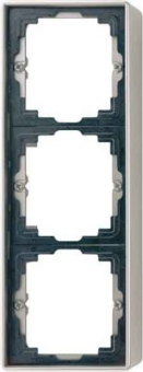JUNG LS 990 Алюминий Коробка 3-я для накладного монтажас встроенной рамкой и основанием (AL2583A-L)