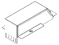 Ответвитель-крышка Т-обр - переходник DDT 200/100 (отв H=50)