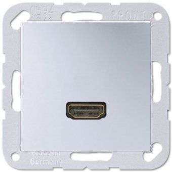 JUNG А 500 Алюминий Розетка HDMI (MAA1112AL)