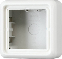 JUNG CD 500/CD plusБеж Коробка для накладного монтажа 1-я с рамкой (CD581AW)