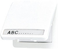 JUNG CD 500/CD plusЗеленый Откидная крышка для изделий 50х50 с полем для надписи ударопрочная (CD59
