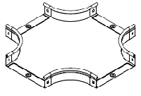 Ответвитель DPX крестообразный  500х100