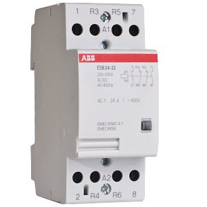 Модульный контактор ESB-24-22 (24А AC1) катушка 400B AC/DC