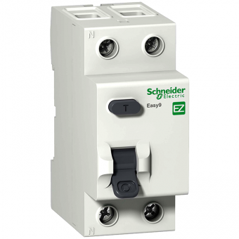 Выключатель дифференциальный двухполюсный (УЗО) Schneider Electric Easy9 63А AC100