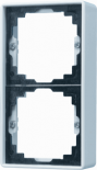 JUNG LS 990 БежКоробка 2-я для накладного монтажас встроенной рамкой (LS982AW)