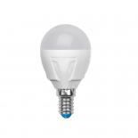 Лампа светодиодная Volpe серии Simple LED 6W, цоколь Е14, матовая, нейтрального свечения (4500K), шар