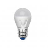 Лампа светодиодная Volpe серии Simple LED 6W, цоколь Е27, матовая, нейтрального свечения (4500K), шар