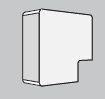 DKC In-Liner Угол плоский для TMU/TMC APM 40X17 (коричневый) (00425B)