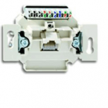 Механизм 1-постовой компьютерной/телефонной розетки UAE, 8 полюсов, RJ45, категория 5е, неэкранирова