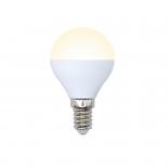 Лампа светодиодная Volpe серии Optima LED 6W, цоколь Е14, матовая, теплого свечения (3000K), шар