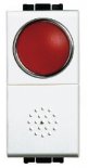 Кнопка 10А, 1P-NО + индикатор с красным рассеивателем