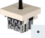 FEDE Белый Выключатель поворотный на 2 цепи (аналог 2-х клавишного выключателя) 2 мод (FD03140)