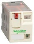 Миниреле Schneider Electric Zelio Relay RXM, 4 слаботочных (3 А) перекидных контакта, катушка 230В АС, светодиод (переменный ток)