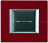 Axolute декоративные накладки прямоугольной формы, лакированные, цвет рубин, на 2 модуля