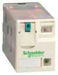 Миниреле Schneider Electric Zelio Relay RXM, 4 слаботочных (3 А) перекидных контакта, катушка 24В DС, светодиод (постоянный ток)