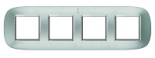 Axolute декоративные накладки в форме эллипса, метализированные, цвет зеракльный алюминий, на 2+2+2+