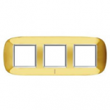 Axolute декоративные накладки в форме эллипса, глянцевые, цвет золото, на 2+2+2 модуля