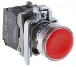 Кнопка Schneider Electric XB4BW33B5 c возвратом, с подсветкой 22мм красная
