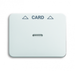 Плата центральная (накладка) для механизма карточного выключателя 2025 U, серия alpha nea, цвет белы