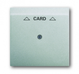 Плата центральная (накладка) для механизма карточного выключателя 2025 U, серия impuls, цвет серебри