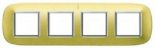 Axolute декоративные накладки в форме эллипса, глянцевые, цвет матовое золото, на 2+2+2+2 модуля