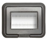 Влагозащитная крышка IP55 Idrobox, серый Living, 3 модуля