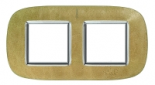Axolute декоративные накладки в форме эллипса, кожа, цвет Кожа Песок, на 2+2 модуля