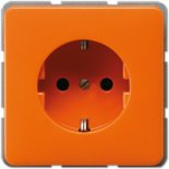 JUNG CD 500/CD plusОранжевый Розетка с/з безвинт зажим (CD520O)
