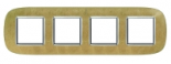 Axolute декоративные накладки в форме эллипса, кожа, цвет Кожа Песок, на 2+2+2+2 модуля