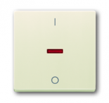Клавиша для механизма 1-клавишного выключателя/переключателя/кнопки, с красной линзой, с маркировкой