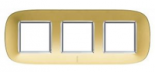 Axolute декоративные накладки в форме эллипса, глянцевые, цвет матовое золото, на 2+2+2 модуля