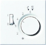 JUNG LS 990 Светло-серыйНакладка термостатакомнатного с выключателем(мех TR231U,TR241U) (LSTR231P