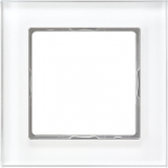 Рамка 1-кратная, матовое белое стекло